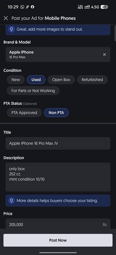 Apple iPhone 16 Pro Max jv