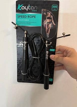 Kaytan Sports Heavy-Duty Metal Handle Adjustable Speed Rope (300 cm)