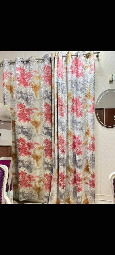 Velvet Double shade curtain
