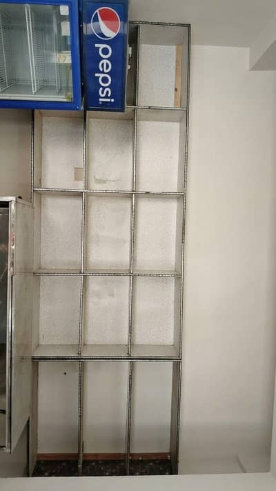 Wooden Commercial Display Rack / Shop Shelving Unit - Great Condition