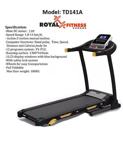Royal fitness treadmill
