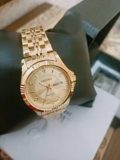 Crysma Wrist Watch - Box Packed - One Time Used