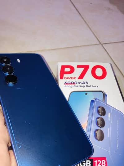 Itel P70 8 128 Condition 10by10 6000mah Battery No Repair No Open