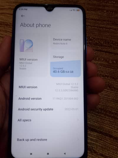REDMI NOTE 8
