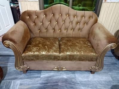 Sofa Set 6 Seater New Velvet Fabric