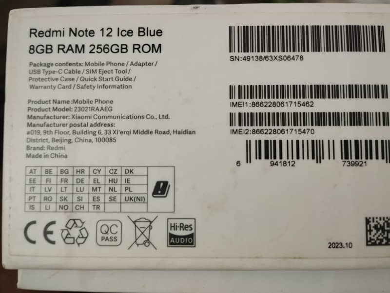 Xiaomi Redmi Note 12 9