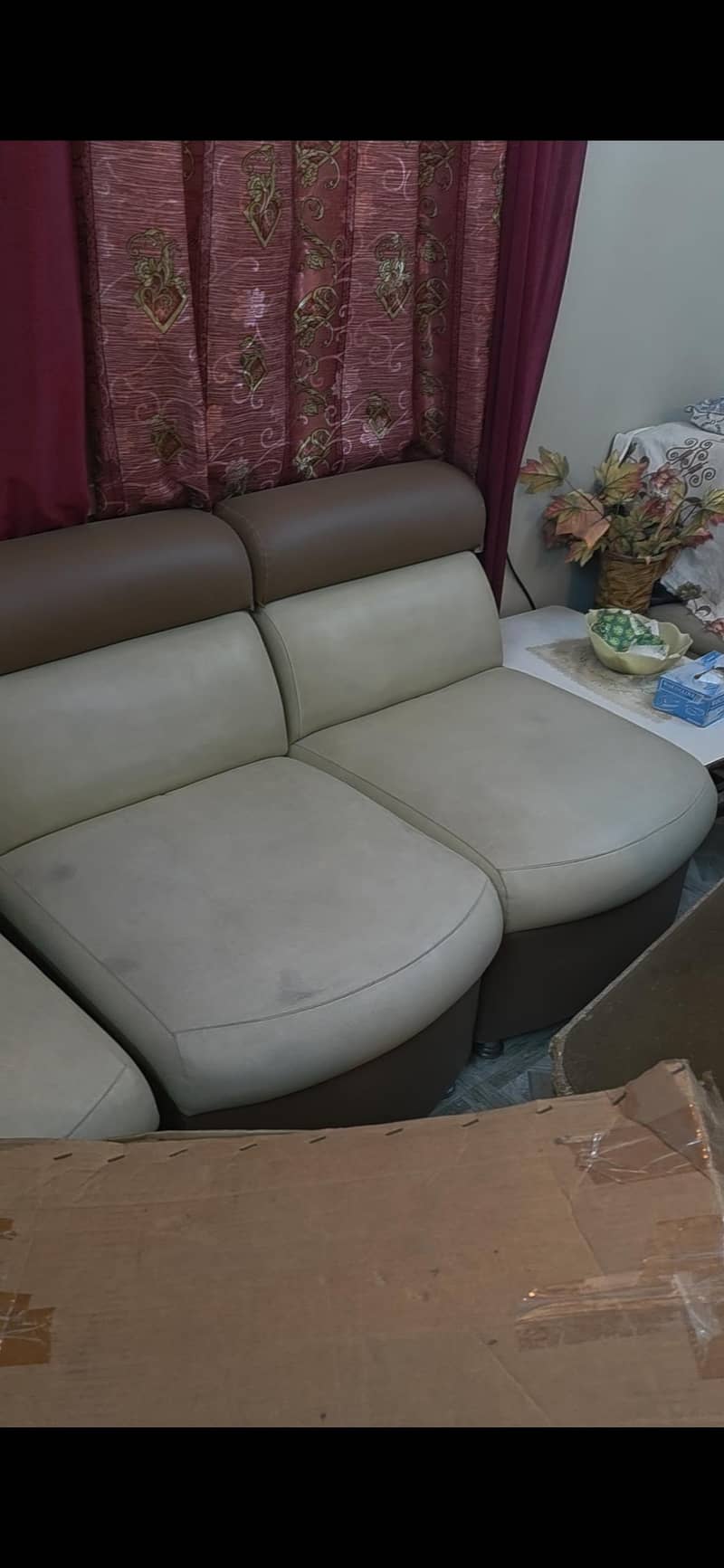 sofa set with coffee table and 2 side tables 2