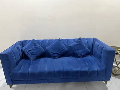 7 seator sofaa available for sale blue and grey theme