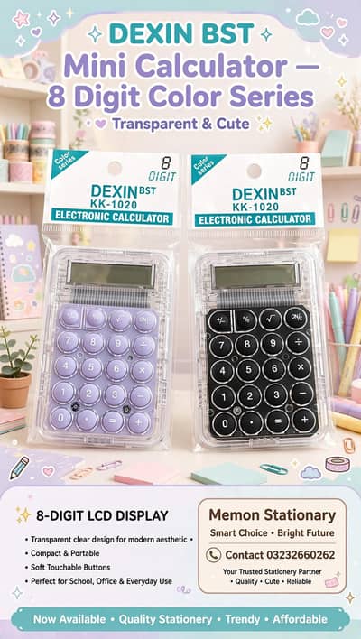 new arrivals mini calculator crystal