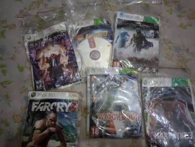 far cry 3, watch dogs, max Payne 3, saints row, batman for Xbox DVDs