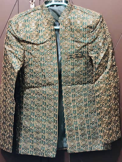 Mehndi embroidery coat,suit and coat
