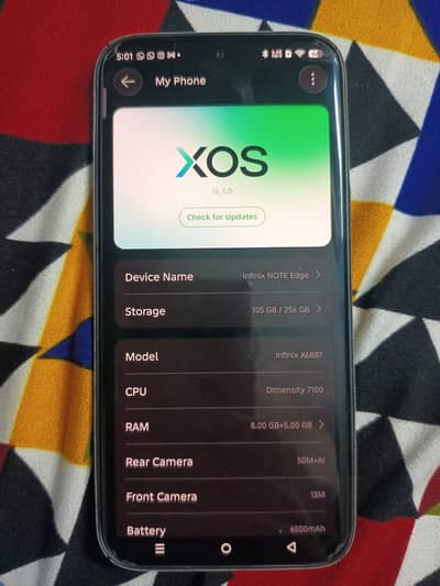 Infinix Note Edge | 256GB | 10/10