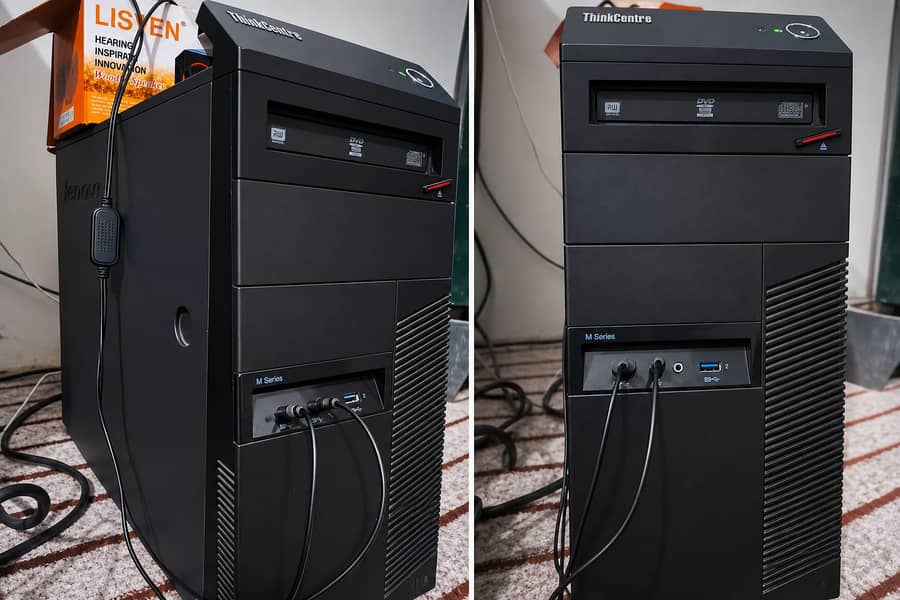 Lenovo ThinkCentre Core i7 4th Gen Gaming & Editing PC with Dell 22