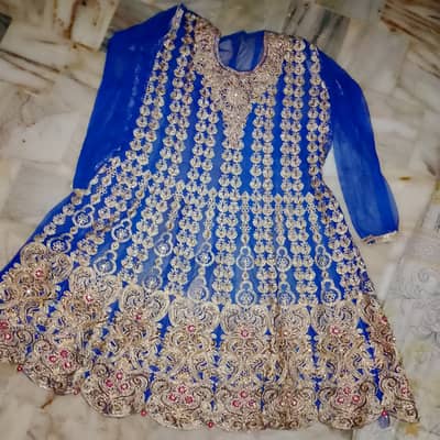 Royal Blue Heavy Formal 3-Piece Dress