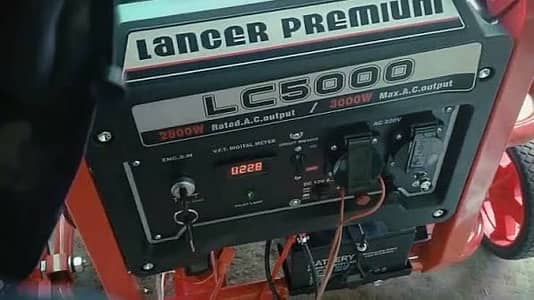 Lancer premium generator lc5500 4000 W (Price Negotiatiable)