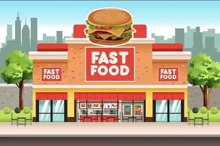 Really running position Fast food restaurant  for sale