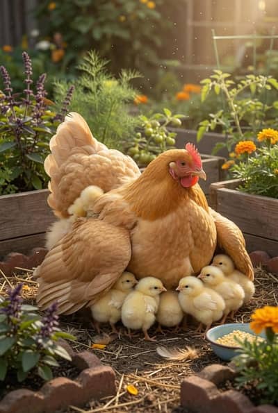 Golden Harvey Buff Chicks