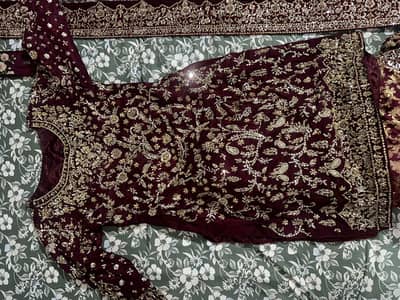 Bridal Barat Lehnga with Shirt, Dupatta & Potli – 110K