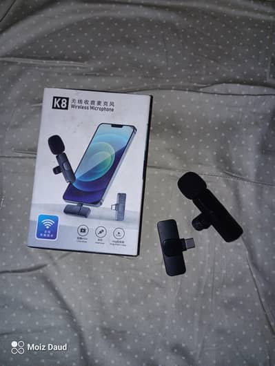 Original K8 Wireless Lav Mic for Type C with Box in Mint Condition