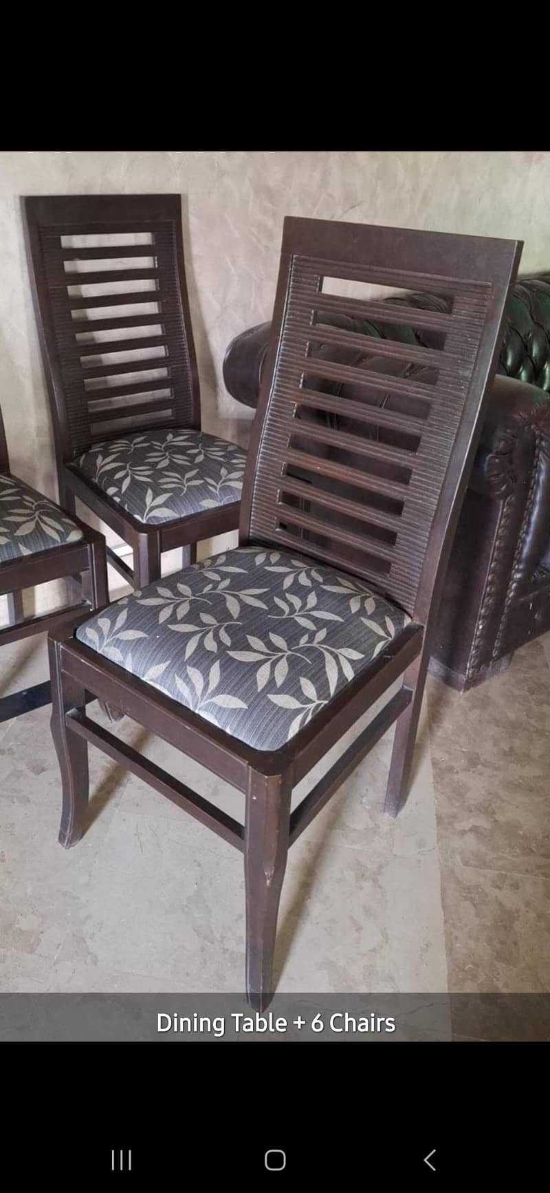 Dining Table + 6 chairs. 1