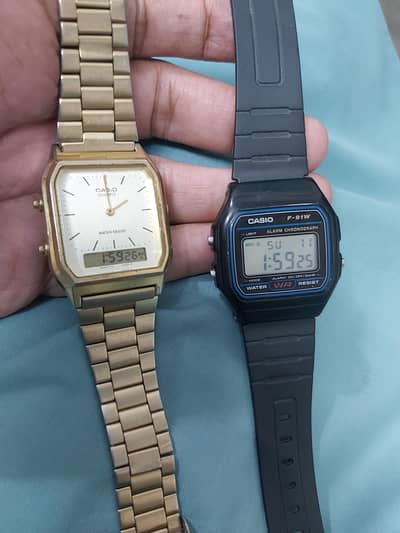 Casio AQ-230A, F-91W Originals