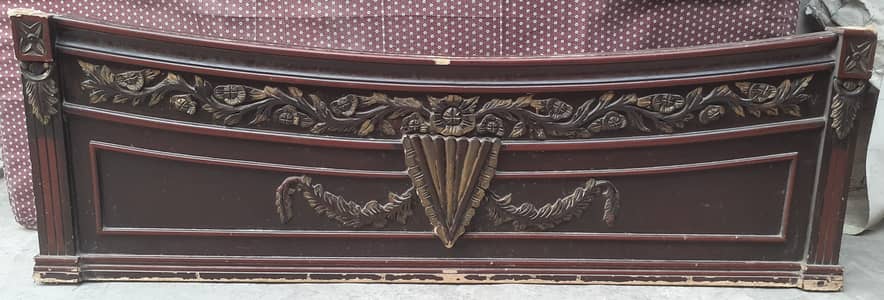 King size wooden bed