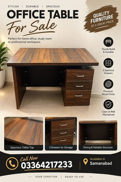 Office wooden table