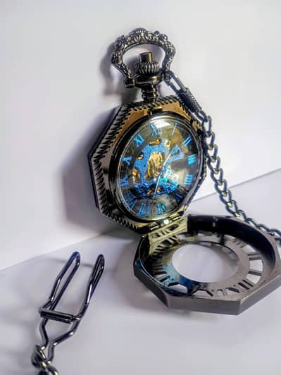 New Octagon Design Mechanical Pocket Watch