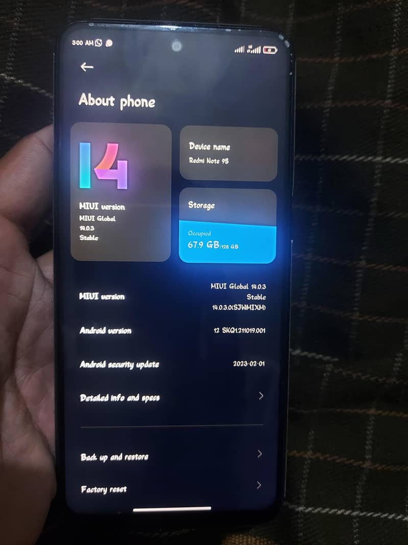 Xiaomi Note 9s 8