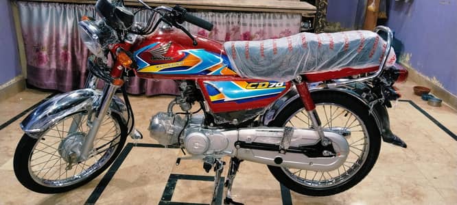 Honda CD 70 2026 6 month brand new bike kilometer 73