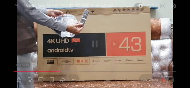 TCL Android Led Tv 43 inch 4k UHD