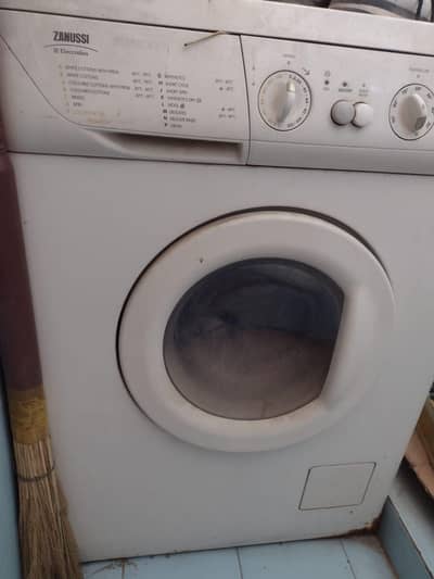 old model zanussi washing machine original copper motor working