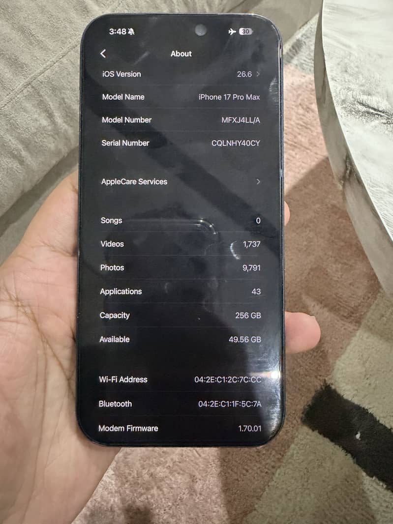 17 pro max sim locked 1