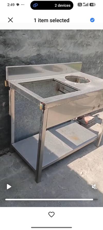 steel counter