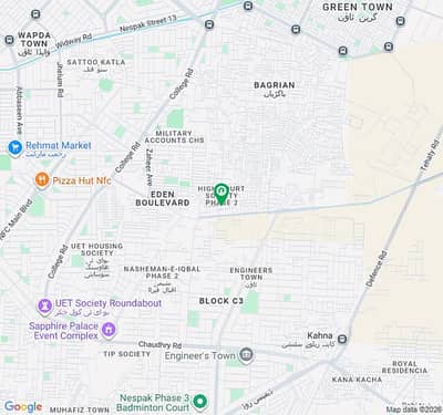 8MARLA PLOT AVAILABLE FOR SALE IN HIGH COURT SOCIETY PHASE 2 COLLEGE ROAD LAHORE