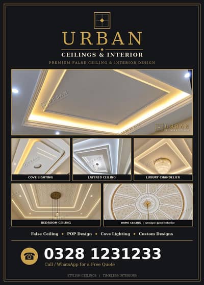 Modern False Ceiling & Interior Design | POP, Spanish Ceiling Lahore