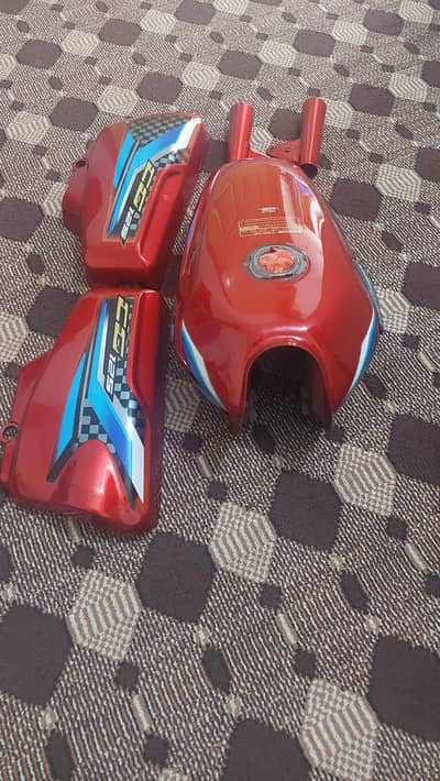 Honda CG 125 2024 Model Style Tank & Side Covers – Red | Complete Set