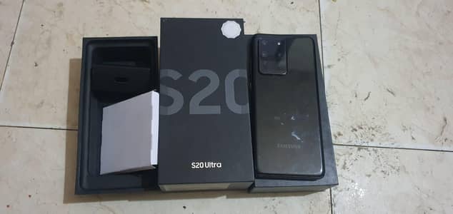 Samsung Mobile S20 Ultra with box offical duel approved