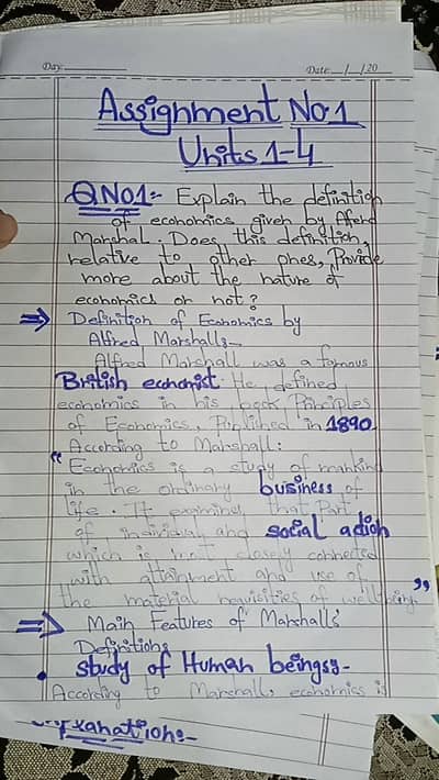 Assignment of aiou department of economics