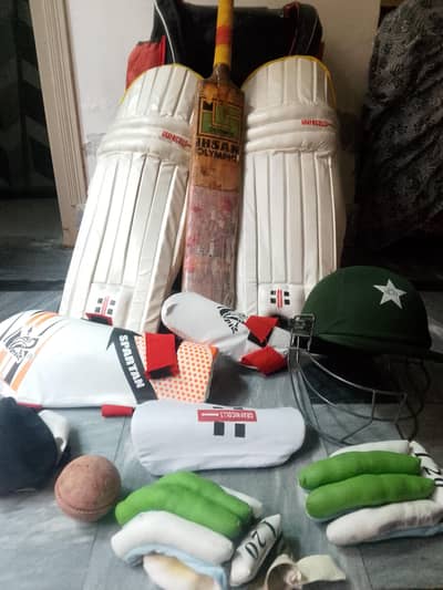 cricket kit only one time use and all things are new only bat is old