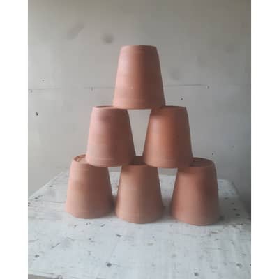 Terracotta Clay Tea Cups (Set of 6 Pieces)
