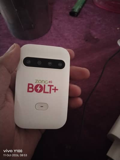 Zong 4G bolt + Unlocked All Networks 8+ hours battery backup