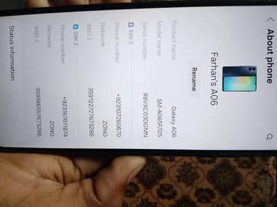 Samsung Mobile A06