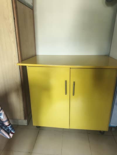 Table with cabinet