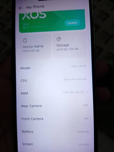 infinix hot 60i 10 by 10. without box