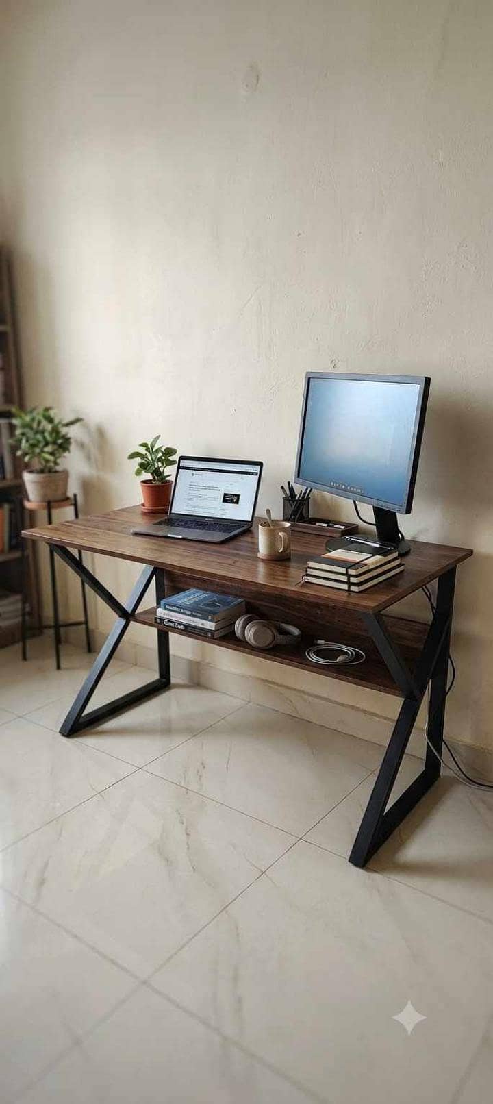 Study and office work Table with storage console 1