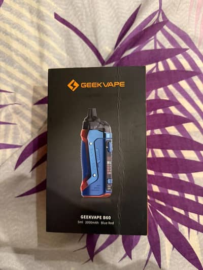 Geek Vape + Pod 60 Watt Device With 2 Flavour Bottle With Box