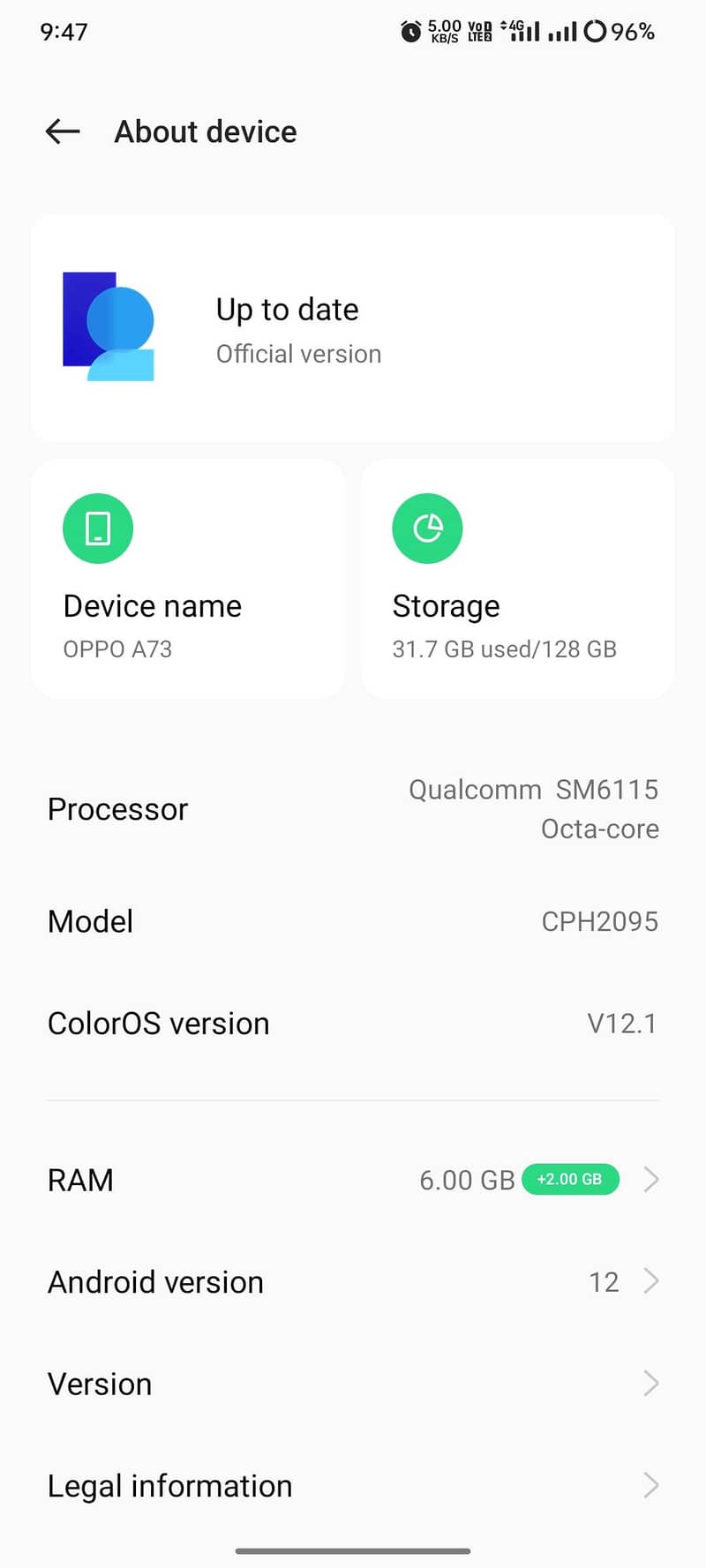 OPPO A73 2