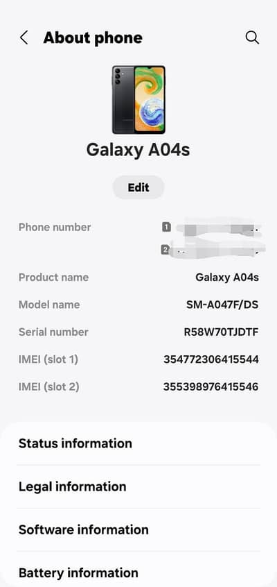 Samsung Mobile A04s