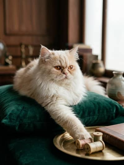 Georgious and beautiful creamy Persian cat | 2 years old | Healthy